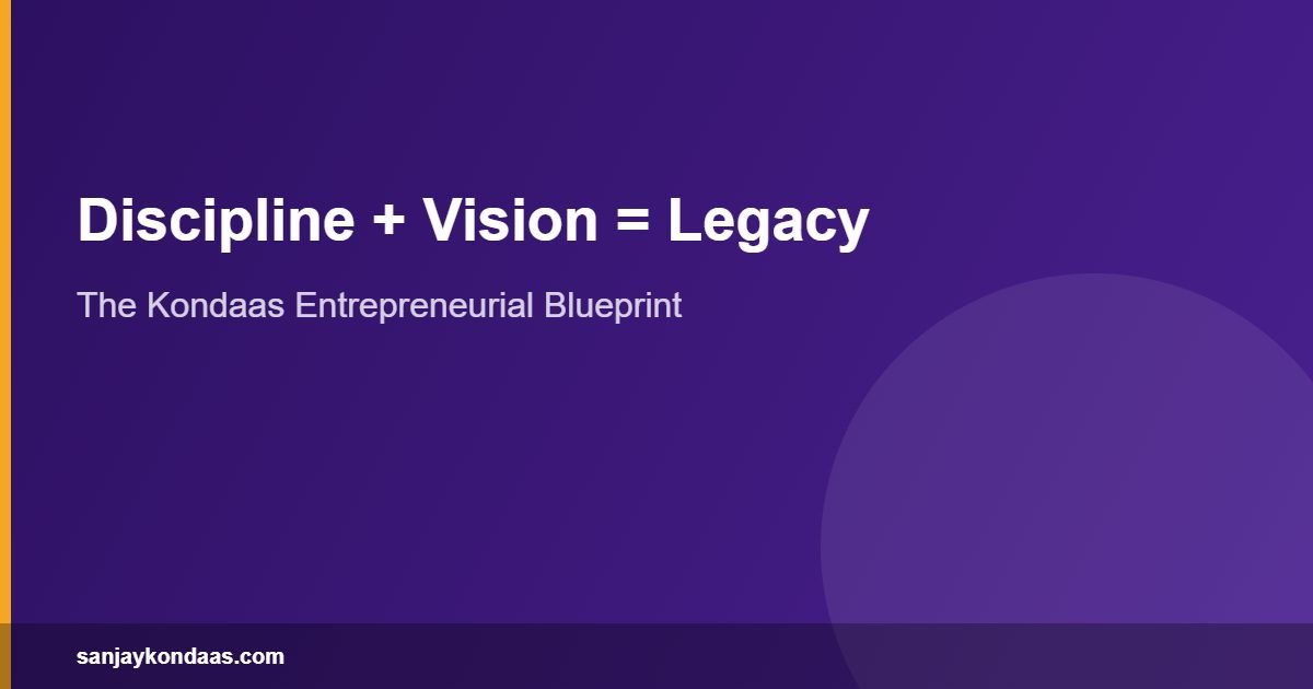 Sanjay Kondaas entrepreneurial blueprint from Coimbatore to national success
