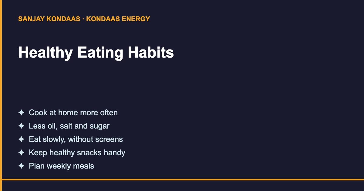 Healthy eating habits food as medicine