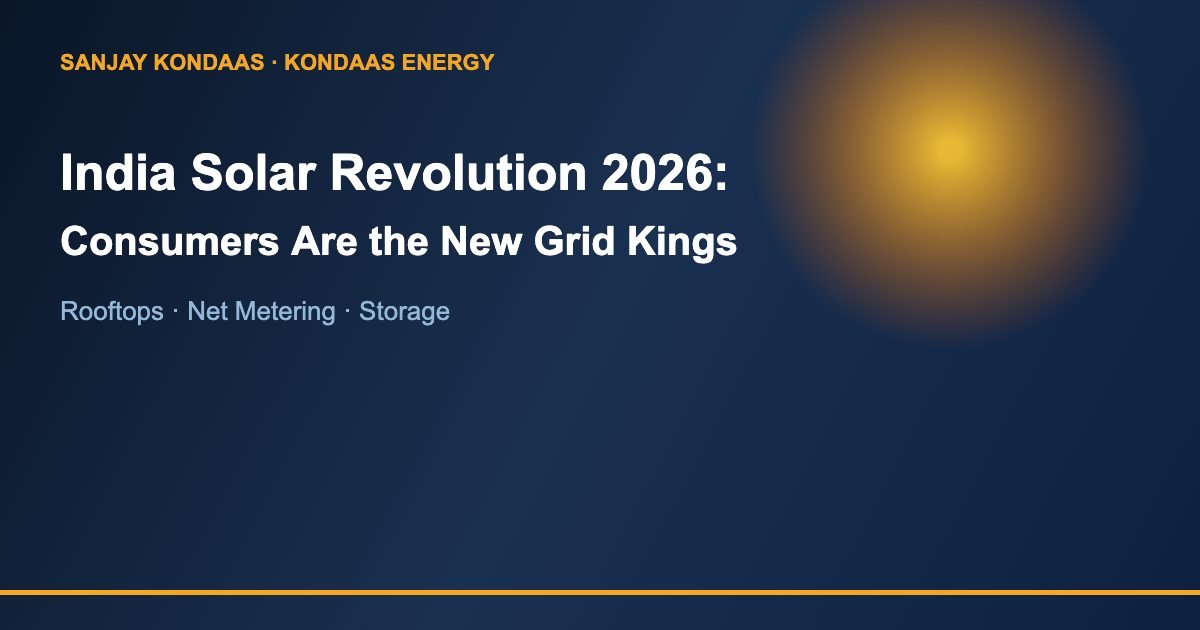 India solar revolution 2026 consumers new grid kings