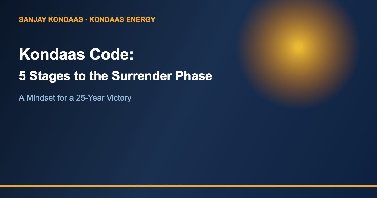 Kondaas Code 5 stages to the surrender phase
