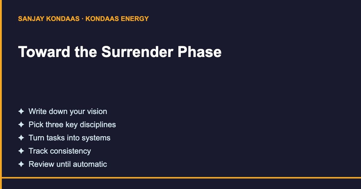 How to reach the surrender phase of the Kondaas Code