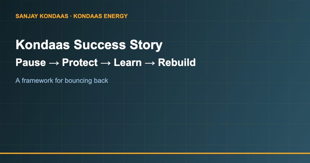 Kondaas success story resilience framework