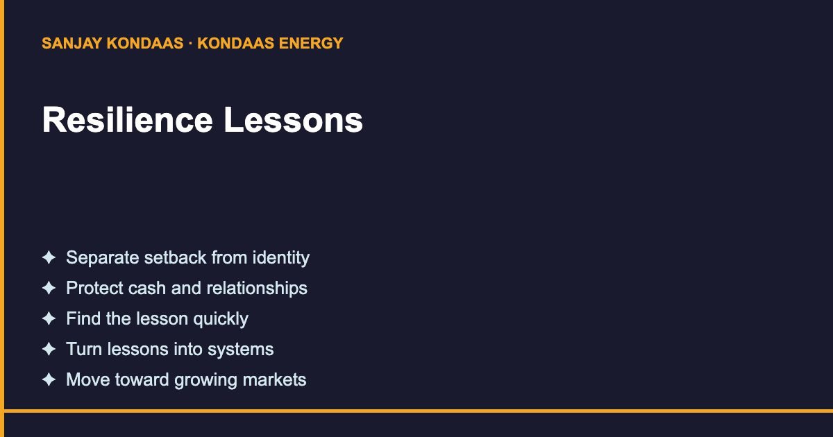 Resilience lessons from the Kondaas success story