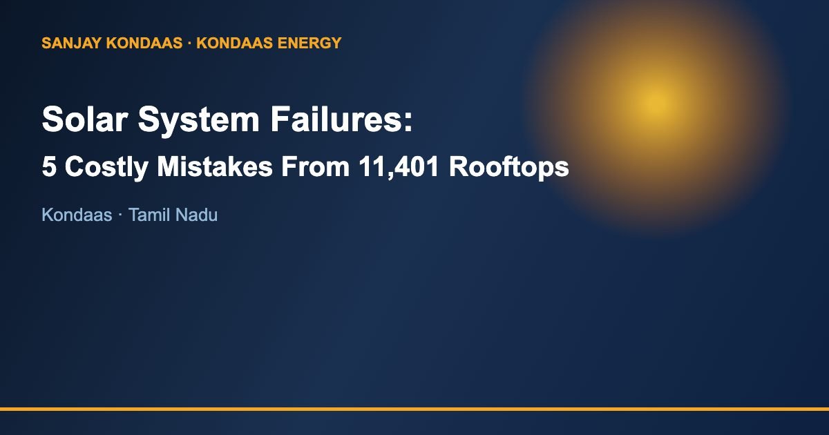 Solar system failures 5 costly mistakes from 11,401 rooftop upgrades