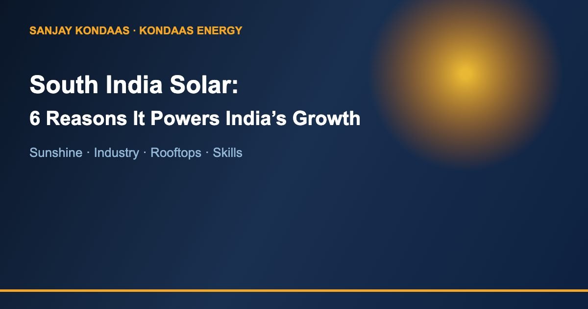 South India solar 6 powerful reasons