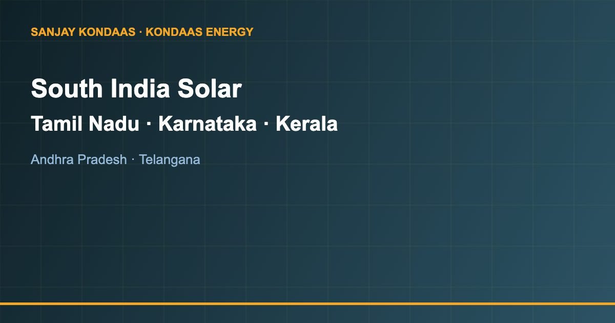 South India solar states