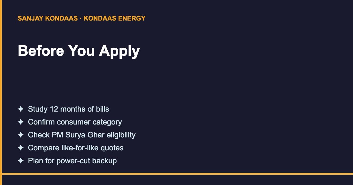 TNEB vs KSEB net metering rooftop solar checklist
